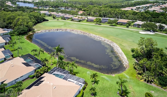 8014 Kilkenny Ct Unit G47, Naples, FL 34112 - aerial view of residential area featuring a nearby body of water and a golf club