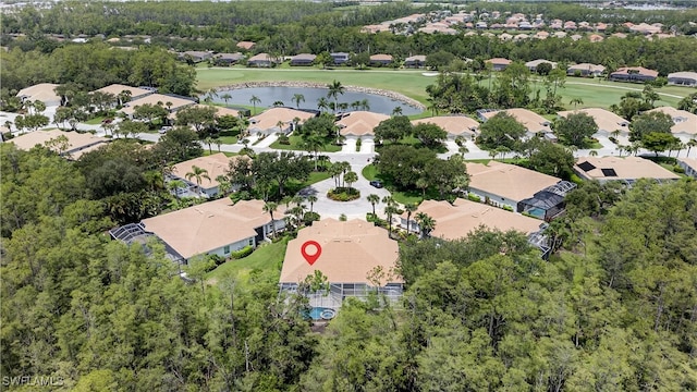 8014 Kilkenny Ct Unit G47, Naples, FL 34112 - aerial view of property's location featuring a nearby body of water, nearby suburban area, and a local golf course
