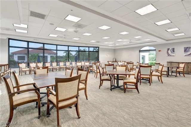 8014 Kilkenny Ct Unit G47, Naples, FL 34112 - dining room featuring a paneled ceiling