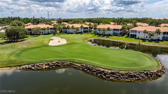 4780 Shinnecock Hills Ct Unit 102, Naples, FL 34112 - aerial perspective of suburban area featuring a local golf course and a nearby body of water