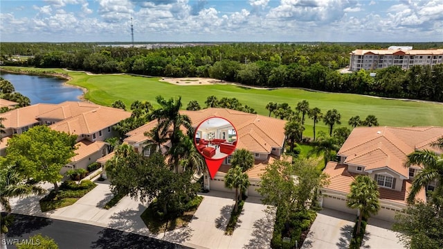 4780 Shinnecock Hills Ct Unit 102, Naples, FL 34112 - aerial view of a local golf course and a nearby body of water