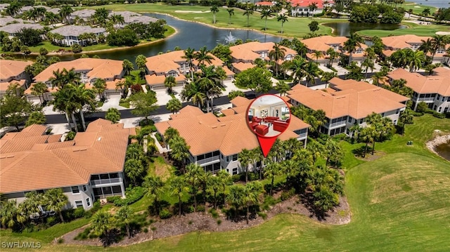 4780 Shinnecock Hills Ct Unit 102, Naples, FL 34112 - aerial view of residential area with a golf course and a nearby body of water