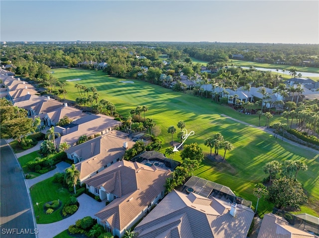 3262 Sedge Pl, Naples, FL 34105 - aerial perspective of suburban area with a golf course