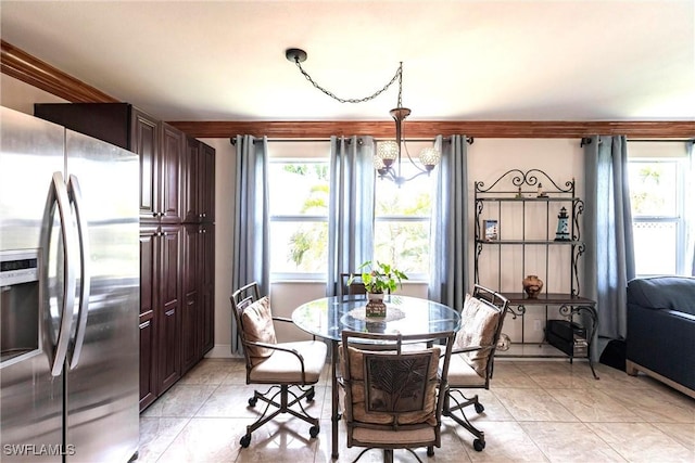 401 NE 14th Pl, Cape Coral, FL 33909 - dining space with light tile patterned floors