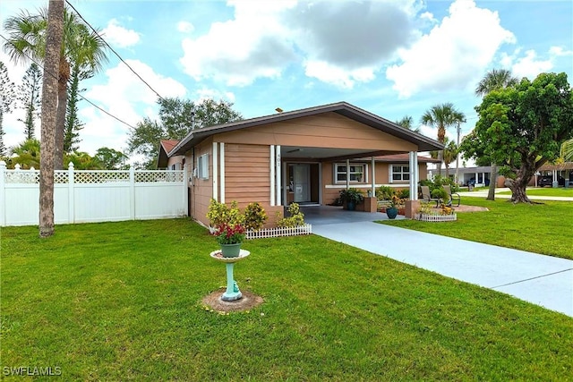 401 NE 14th Pl, Cape Coral, FL 33909 - view of front of home featuring driveway and an attached carport