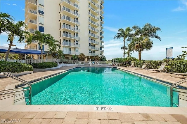 7330 Estero Blvd Unit 1107, Fort Myers Beach, FL 33931 - community pool featuring a patio area