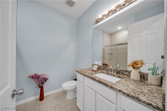 1421 SW 13th Ter, Cape Coral, FL 33991 - full bathroom featuring vanity, a stall shower, and tile patterned flooring