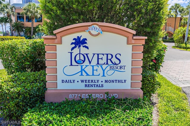 8771 Estero Blvd Unit 406, Fort Myers Beach, FL 33931 - view of community sign