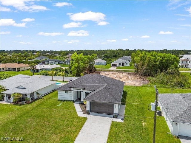 2813 24th St W, Lehigh Acres, FL 33971 - aerial perspective of suburban area