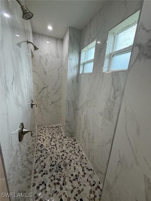3832 Insdale St, Fort Myers, FL 33905 - full bath featuring a marble finish shower