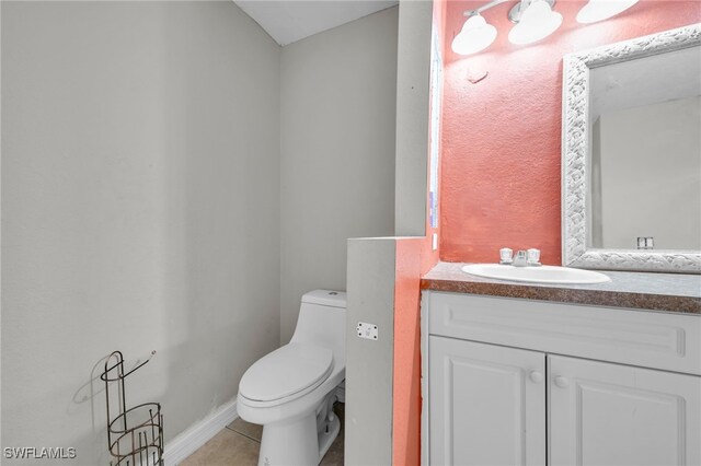 3031 36th St SW, Lehigh Acres, FL 33976 - bathroom with vanity and tile patterned floors