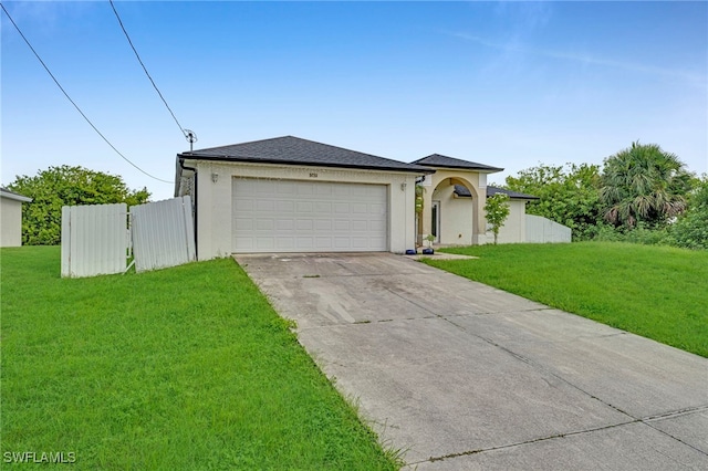 3031 36th St SW, Lehigh Acres, FL 33976 - ranch-style home featuring driveway, an attached garage, and stucco siding