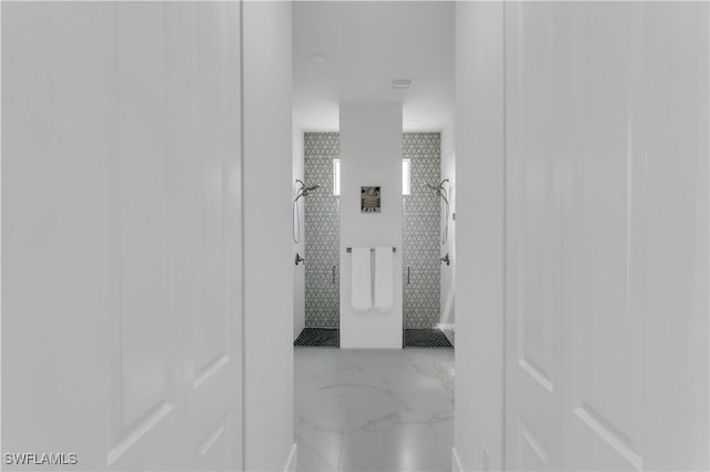13454 Ingraham Blvd, Port Charlotte, FL 33981 - corridor with marble finish floors