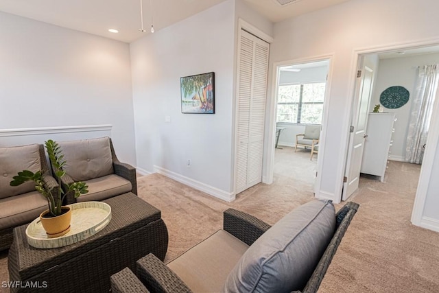 7907 Bristol Cir, Naples, FL 34120 - living area with carpet and recessed lighting