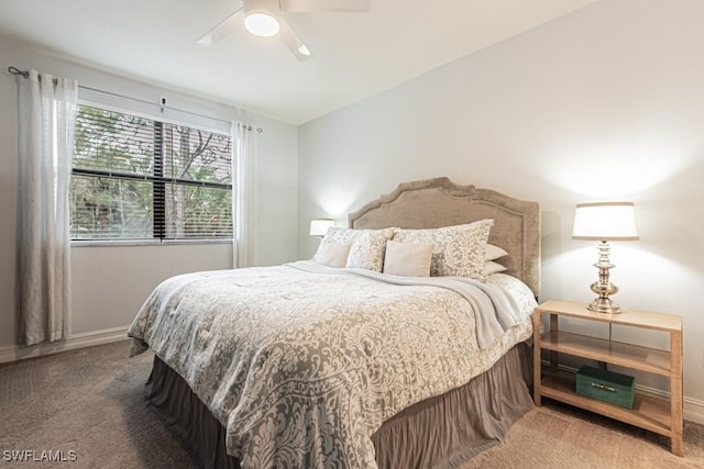 7907 Bristol Cir, Naples, FL 34120 - bedroom with carpet floors and ceiling fan