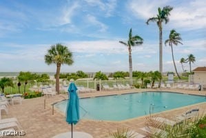 7360 Estero Blvd Unit 703, Fort Myers Beach, FL 33931 - community pool with a patio area