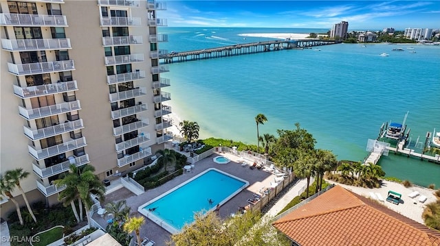 8701 Estero Blvd Unit 105, Bonita Springs, FL 33931 - aerial view of apartment complex and a large body of water