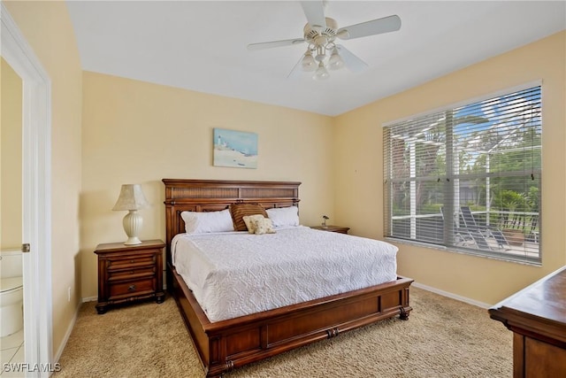 17936 Courtside Landings Cir, Punta Gorda, FL 33955 - bedroom featuring light colored carpet and ceiling fan