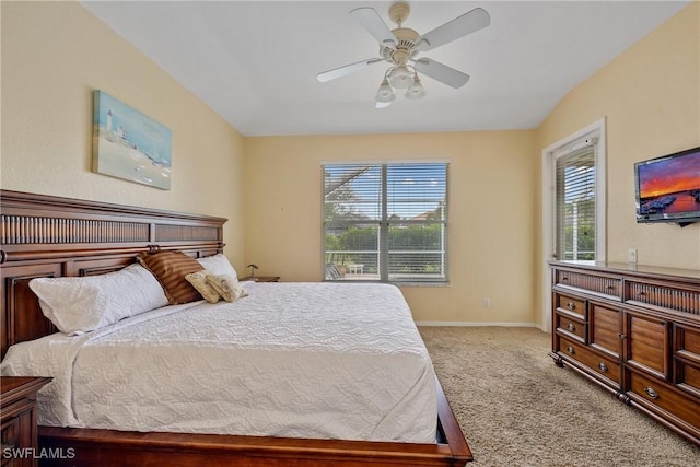 17936 Courtside Landings Cir, Punta Gorda, FL 33955 - bedroom featuring light colored carpet and ceiling fan