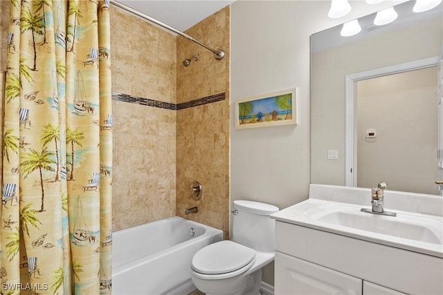 17936 Courtside Landings Cir, Punta Gorda, FL 33955 - bathroom with vanity and shower / bathtub combination with curtain