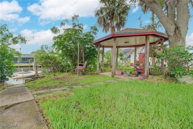 330 Shore Dr, Fort Myers, FL 33905 - view of yard with a gazebo