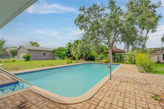 330 Shore Dr, Fort Myers, FL 33905 - outdoor pool with a yard and a patio area