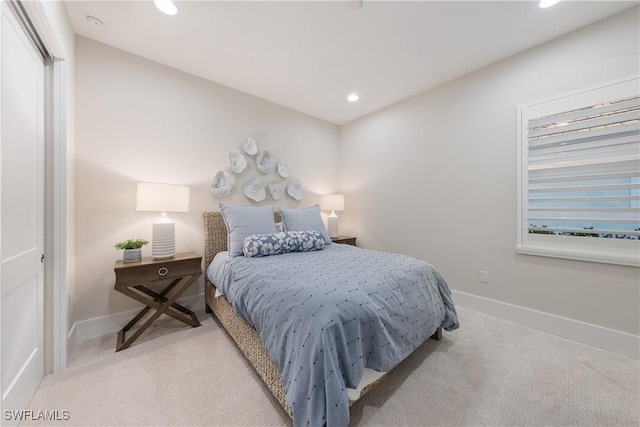 8923 Nevis Way, Naples, FL 34112 - bedroom featuring light carpet and recessed lighting