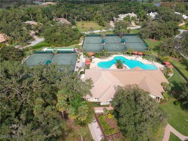 11970 Bramble Cove Dr, Fort Myers, FL 33905 - drone / aerial view of a pool