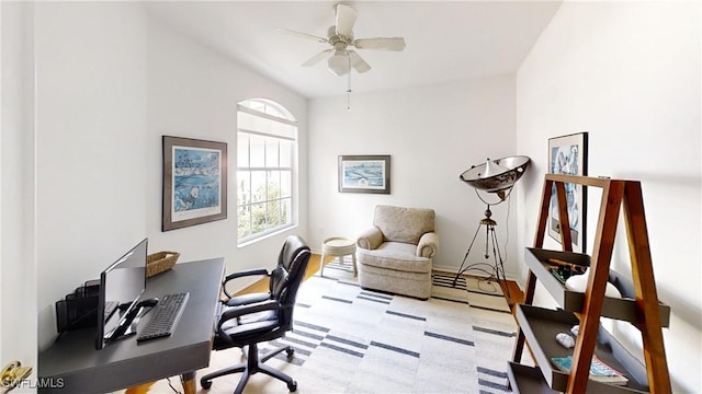 2115 Arielle Dr Unit 2602, Naples, FL 34109 - office area with a ceiling fan
