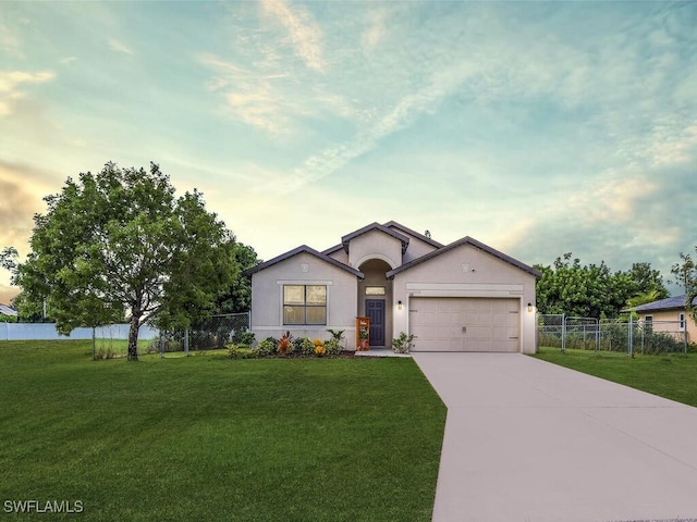 446 SW 19th Ter, Cape Coral, FL 33991 - ranch-style house with driveway, a garage, and stucco siding