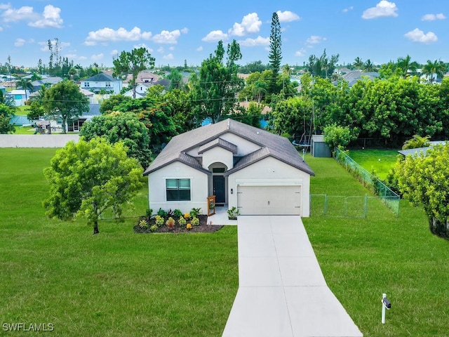 446 SW 19th Ter, Cape Coral, FL 33991 - ranch-style home featuring driveway, a garage, and stucco siding