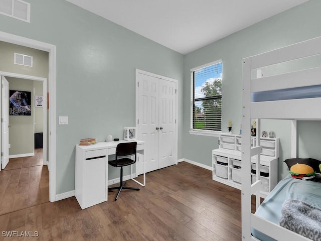 446 SW 19th Ter, Cape Coral, FL 33991 - home office featuring hardwood / wood-style floors and baseboards