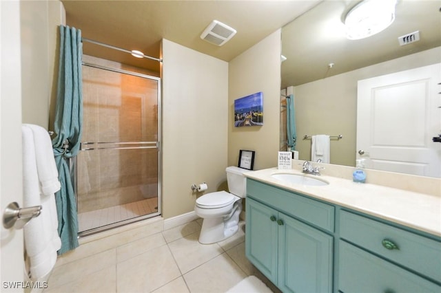 4182 Bay Beach Ln Unit 746, Fort Myers Beach, FL 33931 - full bathroom with vanity, a shower stall, and tile patterned floors