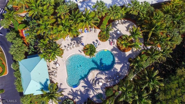 4182 Bay Beach Ln Unit 746, Fort Myers Beach, FL 33931 - aerial view of a pool
