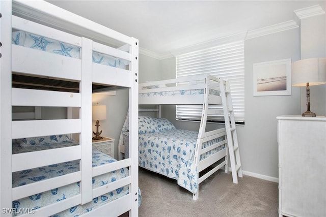 440 Seaview Ct Unit 1106, Marco Island, FL 34145 - carpeted bedroom featuring ornamental molding