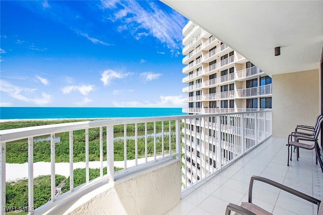 440 Seaview Ct Unit 1106, Marco Island, FL 34145 - balcony with view of water and beach