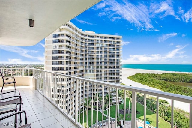 440 Seaview Ct Unit 1106, Marco Island, FL 34145 - balcony with a water view