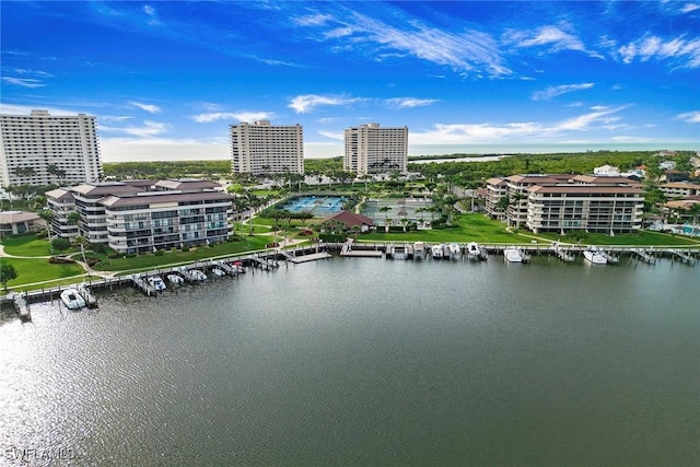 440 Seaview Ct Unit 1106, Marco Island, FL 34145 - view of urban area with a large body of water