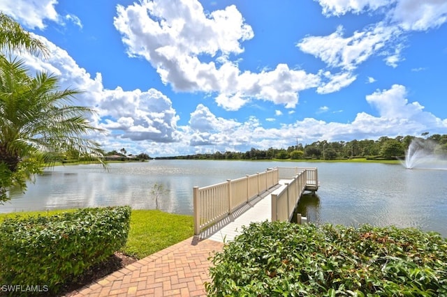 1087 Port Orange Way, Naples, FL 34120 - dock featuring a water view
