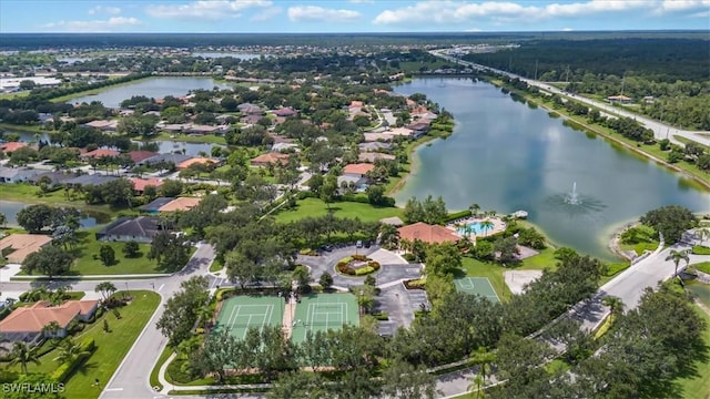 1087 Port Orange Way, Naples, FL 34120 - aerial view of property and surrounding area with a nearby body of water