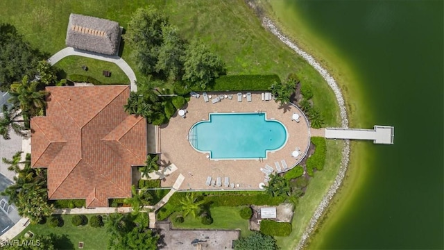 1087 Port Orange Way, Naples, FL 34120 - aerial overview of property's location with a pool