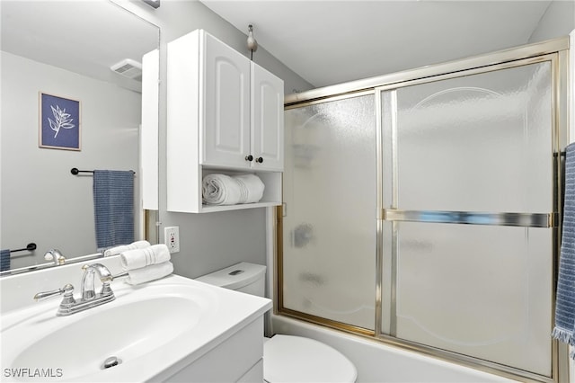5600 Bonita Beach Rd Unit 4-605, Bonita Springs, FL 34134 - full bathroom featuring vanity and bath / shower combo with glass door