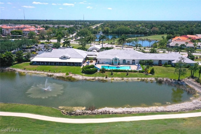 866 Marblehead Dr Unit H6, Naples, FL 34104 - drone / aerial view of a large body of water and a pool area