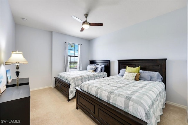 11758 Izarra Way Unit 7703, Fort Myers, FL 33912 - bedroom with light carpet and ceiling fan