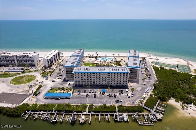 25710 Hickory Blvd Unit A 202, Bonita Springs, FL 34134 - drone / aerial view of a nearby body of water and apartment complex / building
