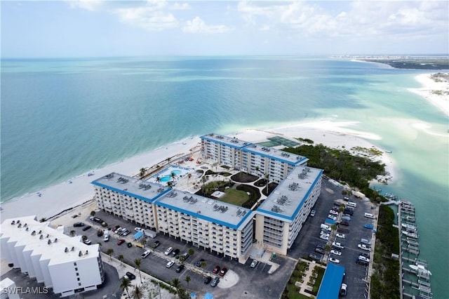 25710 Hickory Blvd Unit A 202, Bonita Springs, FL 34134 - drone / aerial view of waterfront with a beach