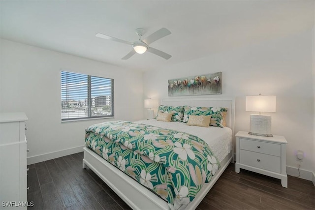 10682 Gulf Shore Dr Unit C302, Naples, FL 34108 - bedroom featuring wood finished floors and ceiling fan