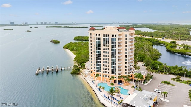 8771 Estero Blvd Unit 607, Fort Myers Beach, FL 33931 - aerial view of a nearby body of water and apartment complex / building