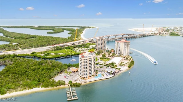 8771 Estero Blvd Unit 607, Fort Myers Beach, FL 33931 - drone / aerial view of a nearby body of water