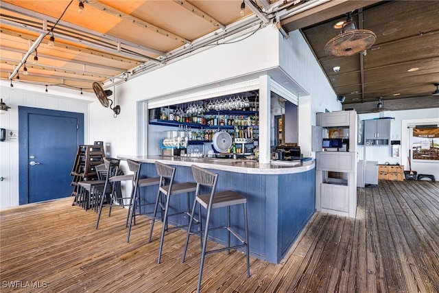 8771 Estero Blvd Unit 607, Fort Myers Beach, FL 33931 - indoor bar featuring wood-type flooring